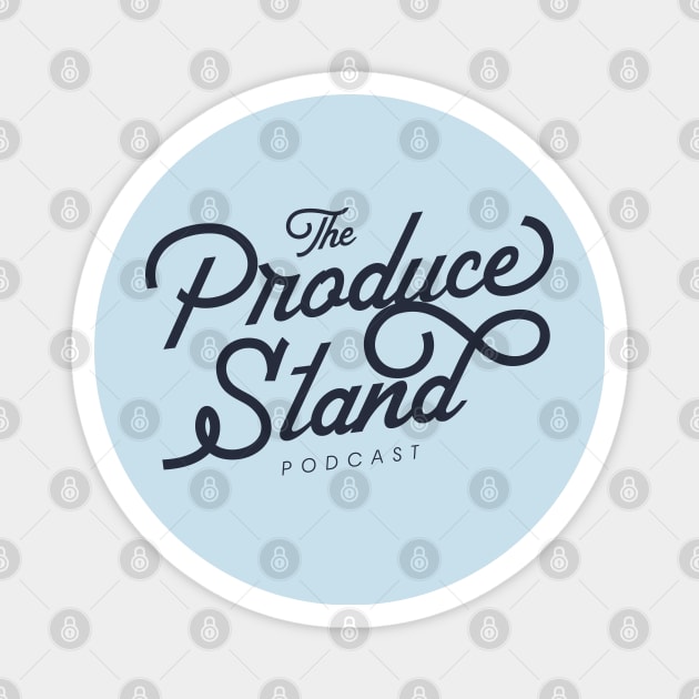 The Produce Stand Podcast secondary logo navy Magnet by Produce Stand Podcast